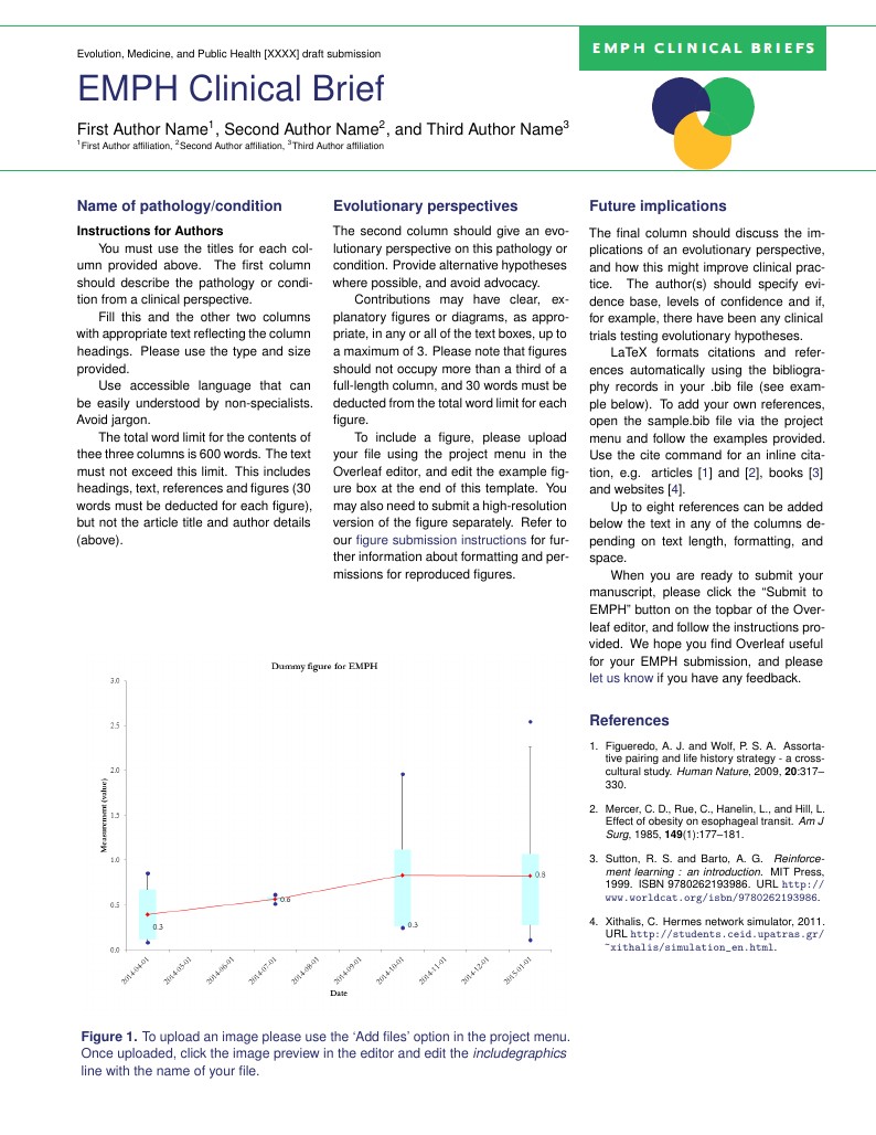 EMPH Clinical Brief template for authors