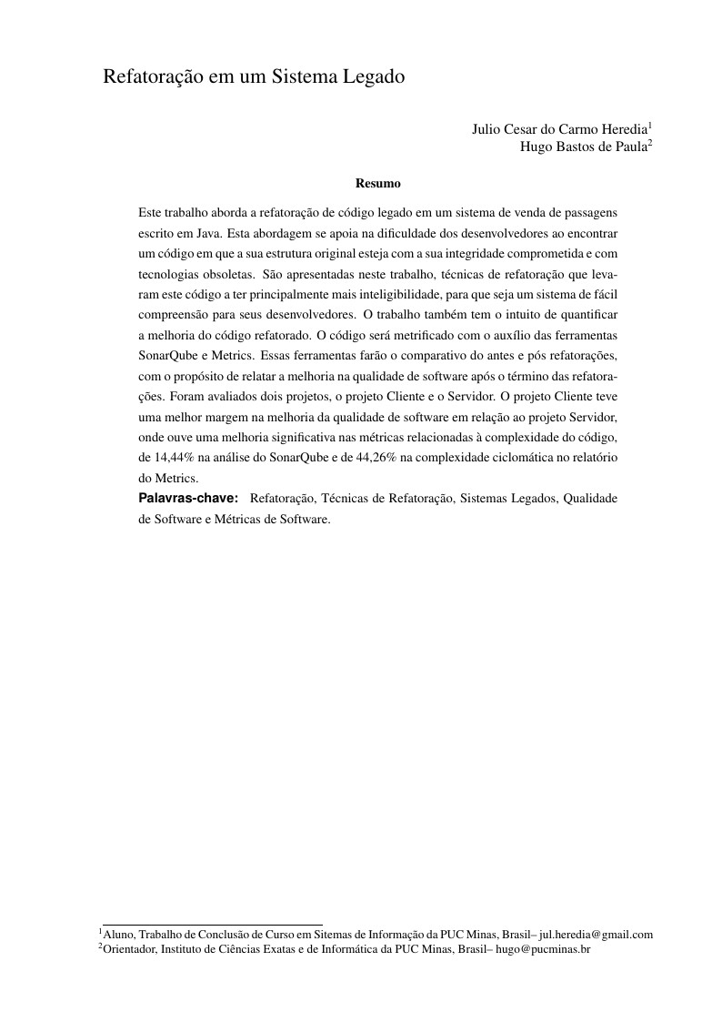 Modelo de artigo de periódico da PUC Minas