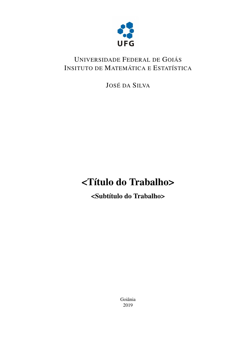 Modelo Tese Universidade Federal de Goiás (UFG)