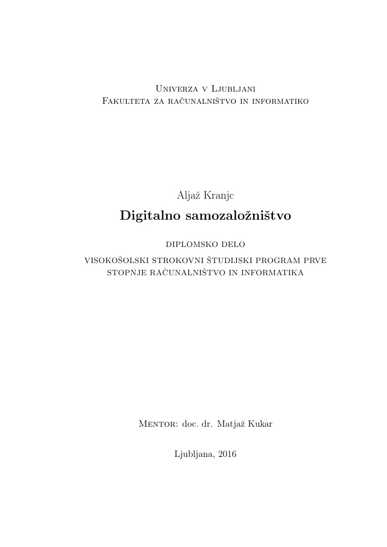 Digitalno samozaložništvo