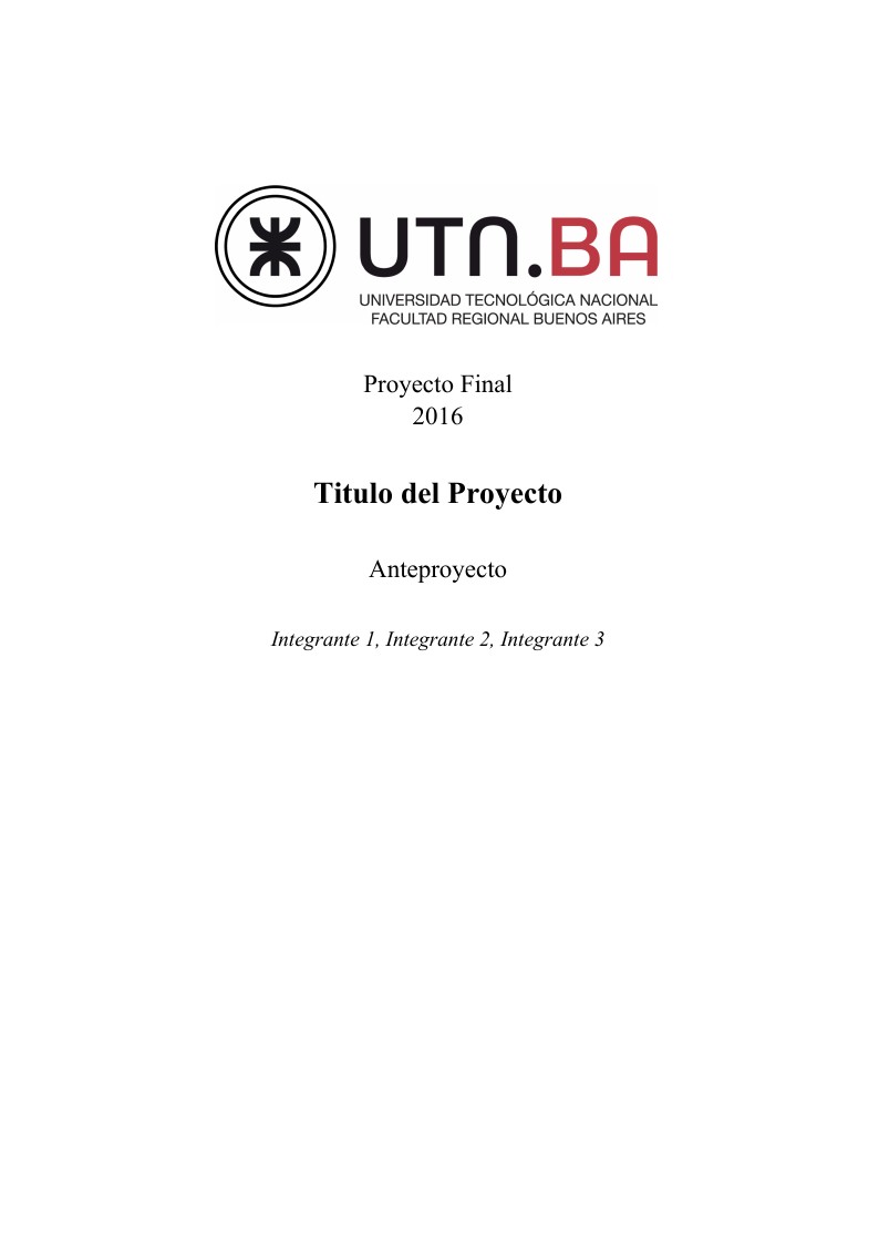 Template Anteproyecto UTN FRBA