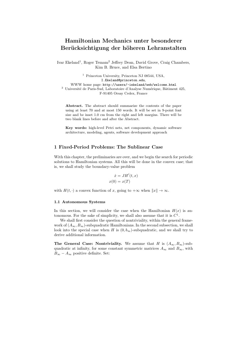 Template for Lecture Notes in Business Information Processing  (LNBIP)