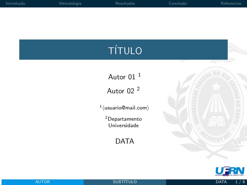 UFRN Beamer Theme