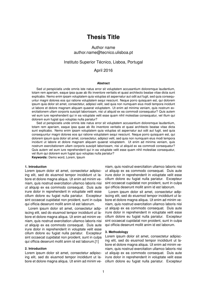 Extended Abstract IST