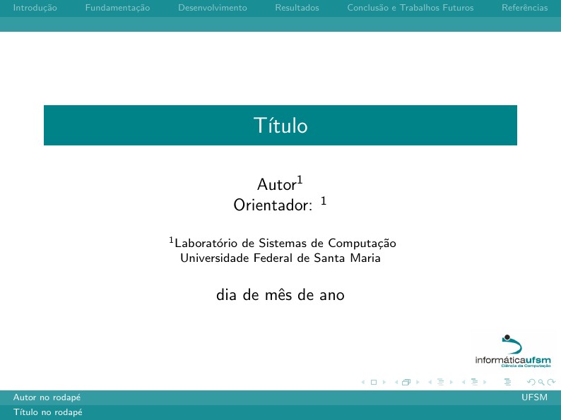 Beamer Template LSC UFSM