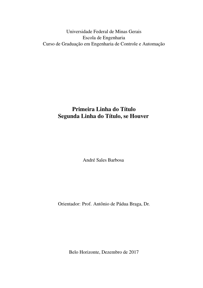 Template PFC - Eng Controle e Automação UFMG