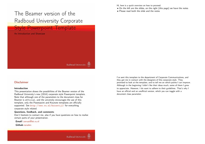 Radboud University Corporate Style