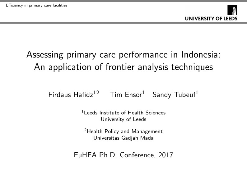 University of Leeds Beamer template