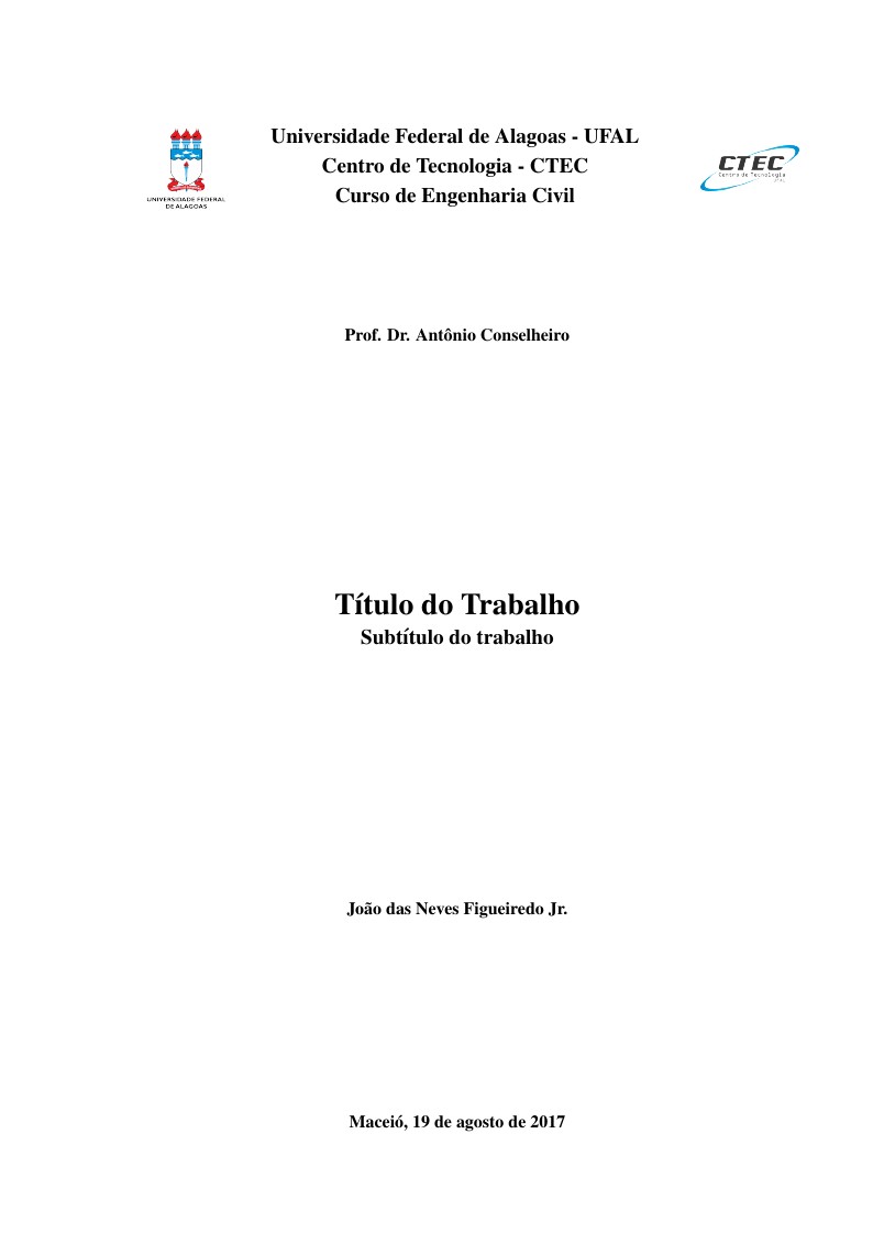 Trabalho Acadêmico da Ufal