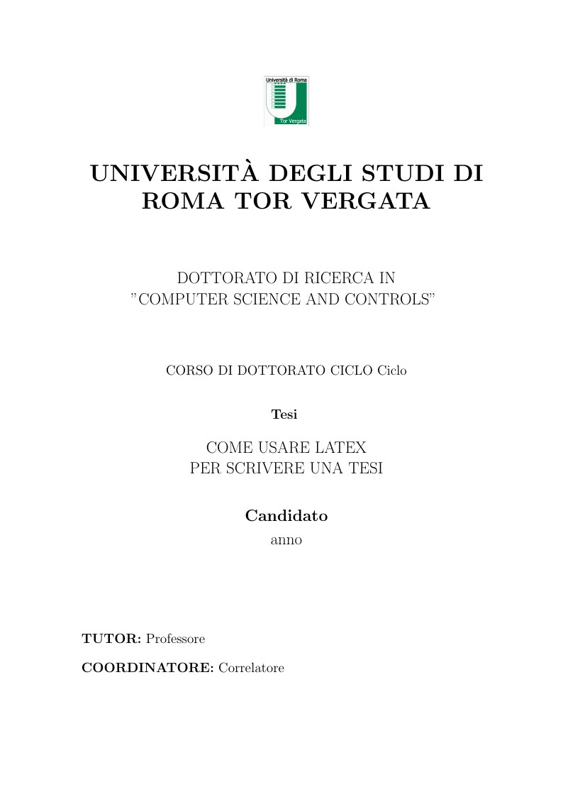 template università di roma computer science