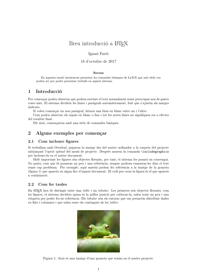 Breu introducció a \LaTeX