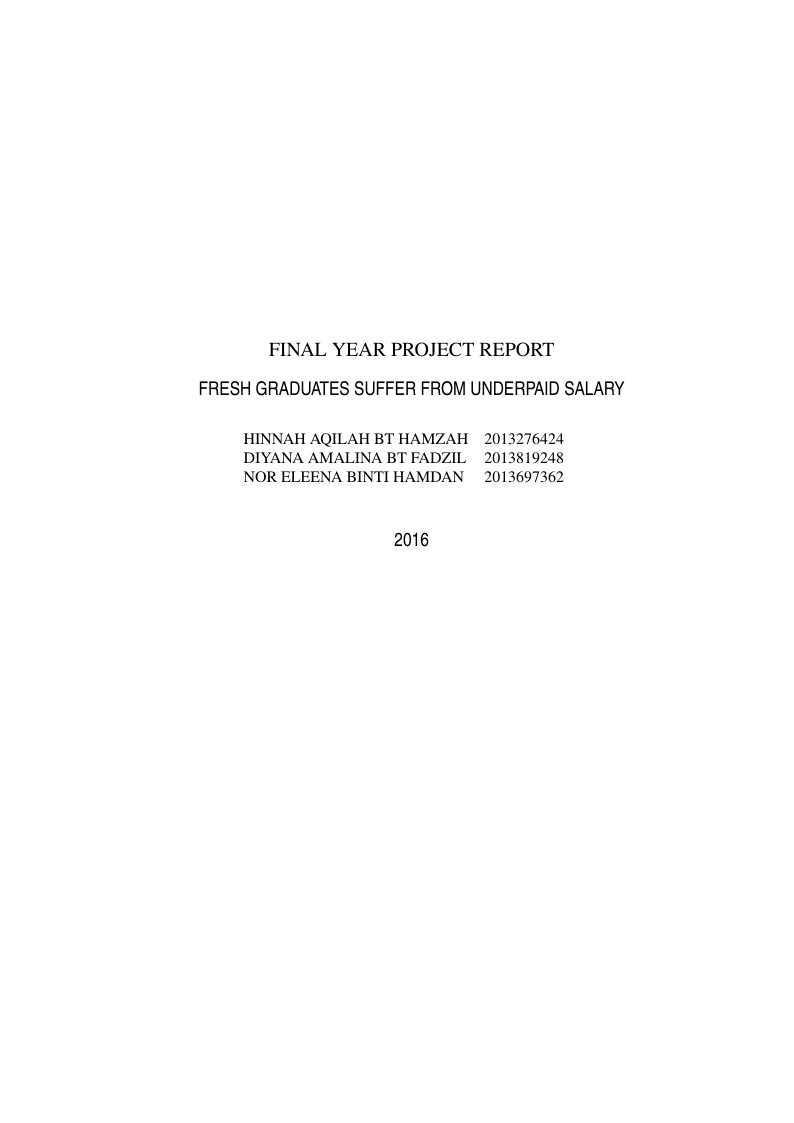 UiTM Kelantan Final Year Project Report (FYP) Template 