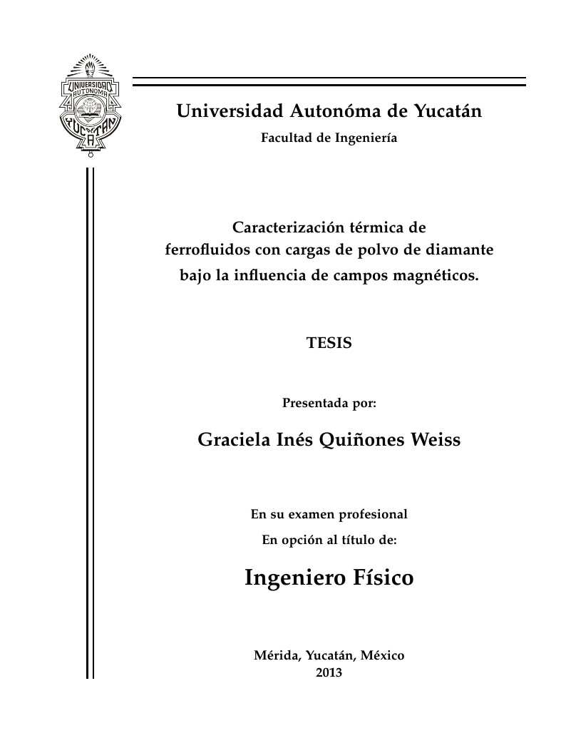 Portada Formato Tesis UADY - Template