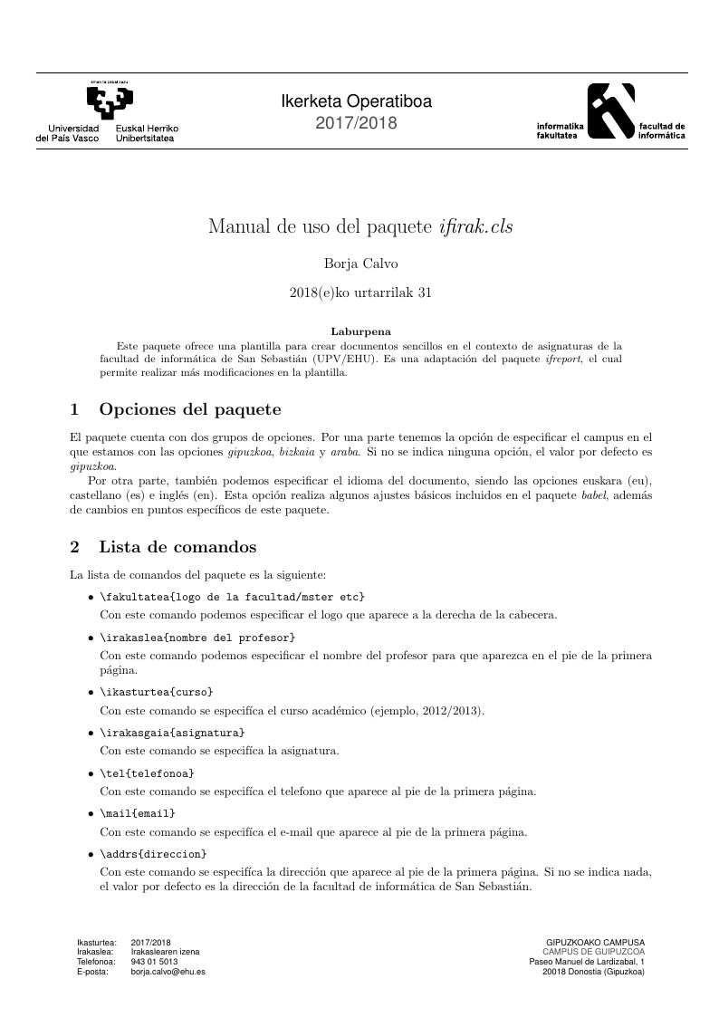 IFIrak - UPV/EHU template
