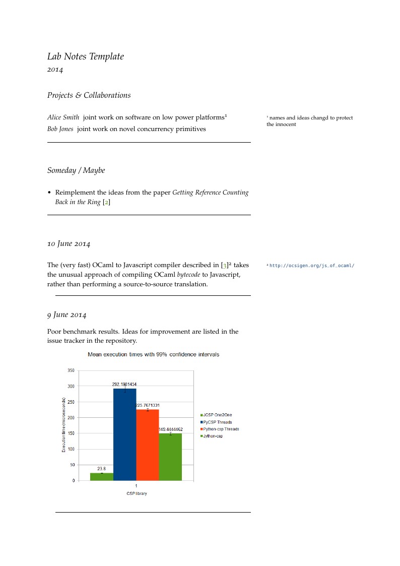Lab Notes Template