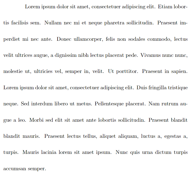 Using the linespread command